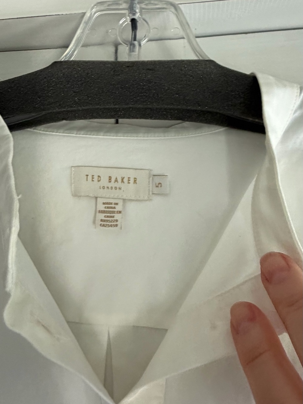 Ted Baker White Blouse with Eyelet - Picture 6 of 7